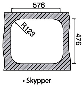 Мойка кухонная Rodi Skypper LUX сталь