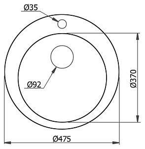 Мойка кухонная Portu PG-4801 серая