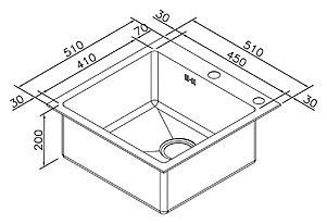 Мойка кухонная Zorg Inox RX RX-5151