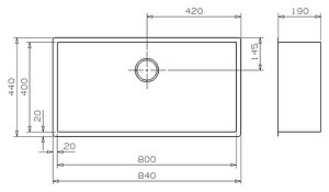 Мойка кухонная Reginox Ontario 80x40 Large LUX OKG L сталь