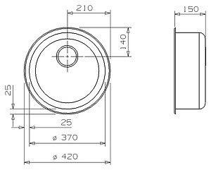 Мойка кухонная Reginox R18 370 LUX OKG сталь