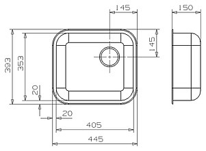 Мойка кухонная Reginox R18 4035 LUX OKG сталь