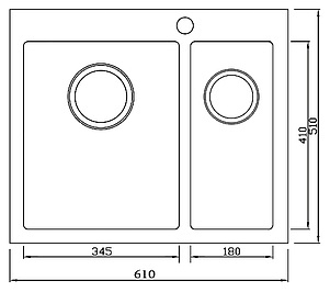 Мойка кухонная Seaman Eco Marino SMB-6151DRS с клапан-автоматом