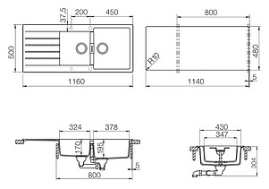 Мойка кухонная Schock Primus 80D (D-200) мокка