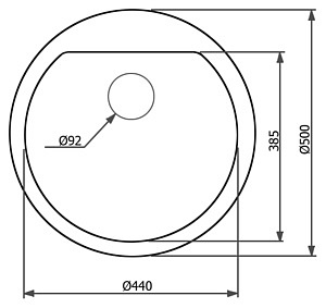 Мойка кухонная Portu PG-5101 бежевая