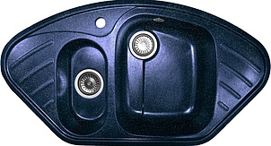 Мойка кухонная AquaGranitEx M-14 синяя