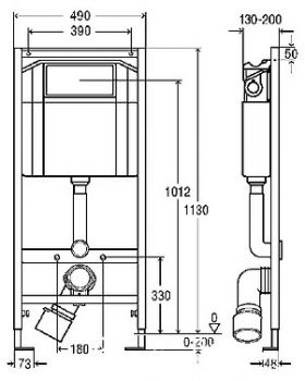 Система инсталляции для унитазов Viega Eco-WC 606688