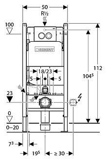 Система инсталляции для унитазов Geberit Duofix Delta 458.124.21.1 3 в 1 с кнопкой смыва + шумоизоляция в подарок