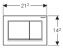 Кнопка смыва Geberit Omega 30 115.080.KJ.1 белая/хром