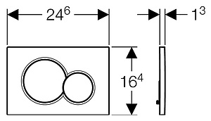 Кнопка смыва Geberit Sigma 01 115.770.21.5 хром