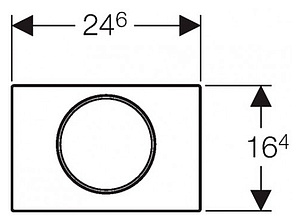 Кнопка смыва Geberit Sigma 10 115.758.KK.5 белый / золото