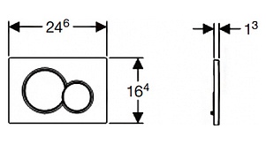 Кнопка смыва Geberit Sigma 01 115.770.DT.5