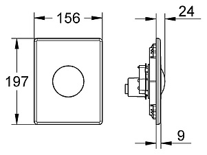 Кнопка смыва Grohe Skate 38573SH0 белая