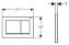 Кнопка смыва Geberit Omega 30 115.080.KM.1 черный/хром