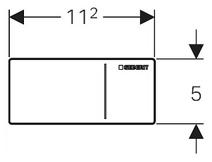 Кнопка смыва Geberit Sigma 70 115.635.SI.1 белая