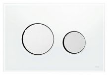 Кнопка смыва TECE Loop 9240660 белое стекло, кнопка хром