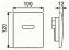 Кнопка смыва TECE Planus Urinal 6 V-Batterie 9242356 белая