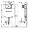 Смывной бачок скрытого монтажа AlcaPlast Basicmodul Slim A1112B