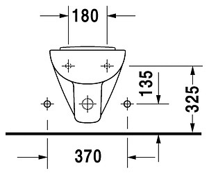 Биде подвесное Duravit D-Code 22371500002 укороченное