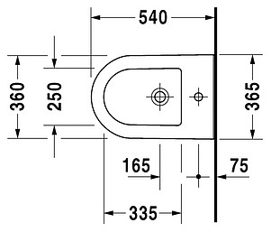 Биде подвесное Duravit Darling new 2249150000