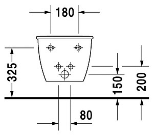 Биде подвесное Duravit Darling new 2249150000