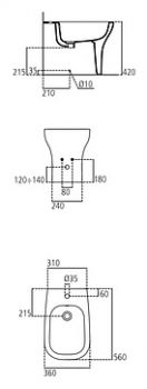 Биде напольное Ideal Standard Active T501201