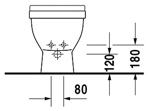 Биде напольное Duravit 3 2230100000