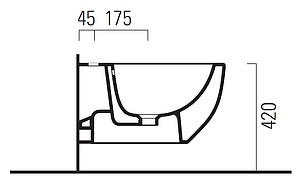 Биде подвесное GSI Panorama Basic 666411