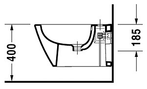 Биде подвесное Duravit Starck 2 2271150000