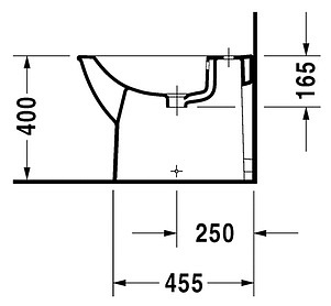 Биде напольное Duravit Darling new 2250100000