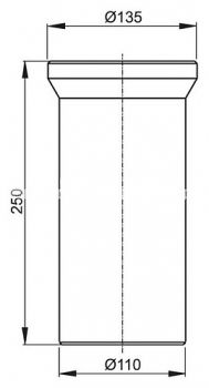 Отвод AlcaPlast A91-250