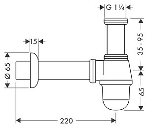 Сифон для биде Hansgrohe 55213000