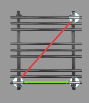 Полотенцесушитель водяной Energy Ideal 80x50