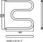 Полотенцесушитель водяной Terminus M-образный М 500*400
