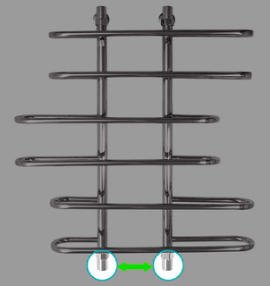 Полотенцесушитель водяной Energy Aero 80x60