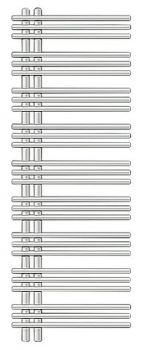 Полотенцесушитель электрический Zehnder Yucca asymmetric YAER-130-050/RD белый, правый