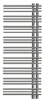 Полотенцесушитель электрический Zehnder Yucca asymmetric YAECL-130-050/RD Chrome левый