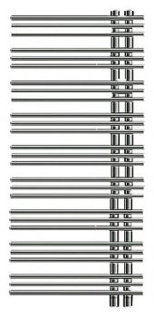 Полотенцесушитель электрический Zehnder Yucca asymmetric YAECL-130-060/DD Chrome левый