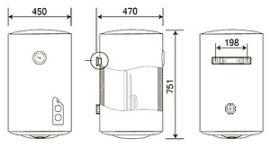 Водонагреватель General Hydraulic Santarini Cometa White 80L