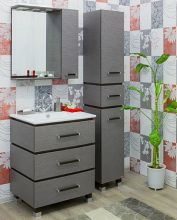 Мебель для ванной Sanflor Торонто 75 венге, орфео серый