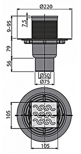 Душевой трап AlcaPlast APV202