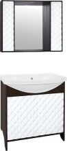 Мебель для ванной Style Line Агат 90 белая/венге