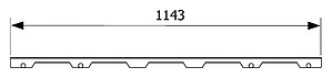 Решетка TECE TECEdrainline Steel II 6 012 83 120 см матовая