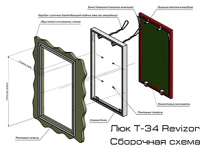 Люк настенный Revizor Т-34 50x50