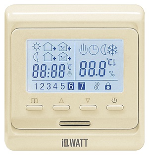 Терморегулятор IQ Watt Thermostat P кремовый