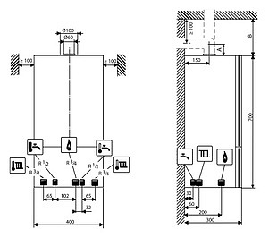 Газовый котел Buderus Logamax U072-12K (12 кВт)