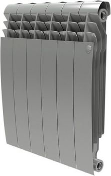 Радиатор биметаллический Royal Thermo BiLiner 500 6 секций, silver satin