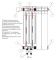 Радиатор биметаллический Rifar Base Ventil 500 12 секций левое подключение