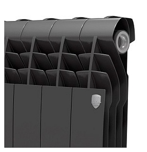 Радиатор биметаллический Royal Thermo BiLiner 500 4 секции, noir sable