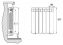 Радиатор биметаллический Rifar Monolit Ventil 500 8 секций правое подключение